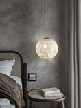 Load image into Gallery viewer, Alabaster Ball Pendant Light
