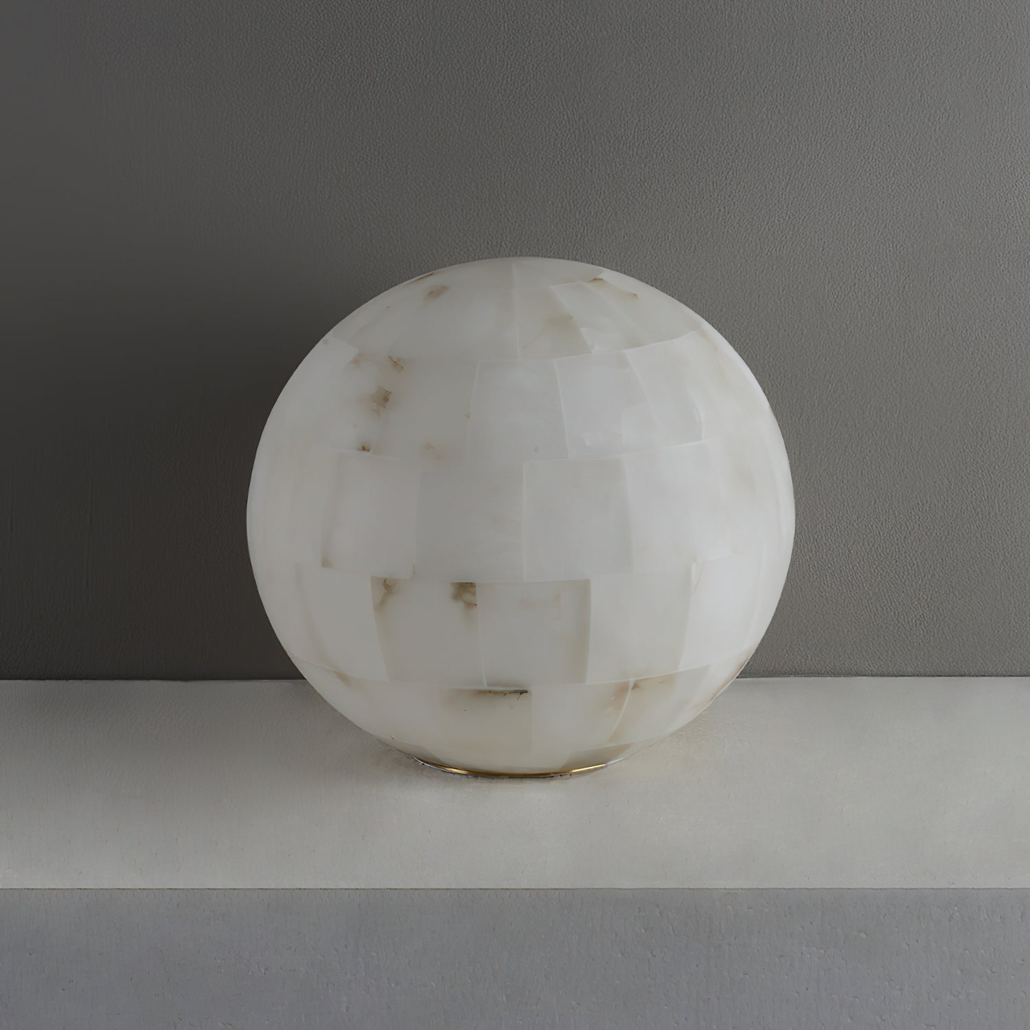 Alabaster Ball Table Lamp