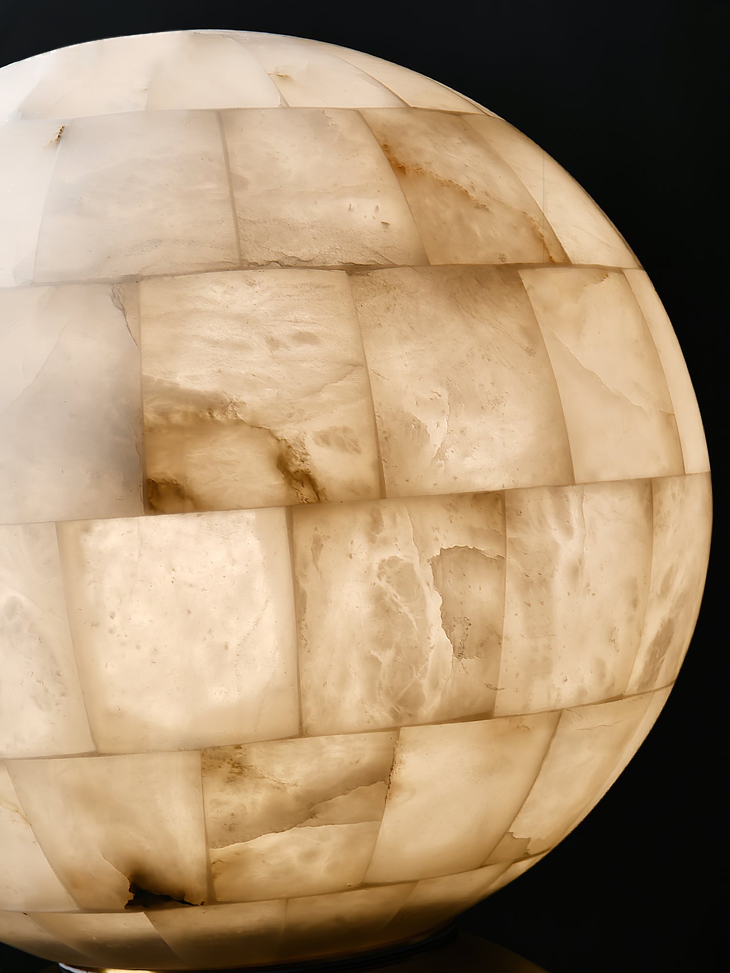 Alabaster Ball Table Lamp