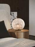 Load image into Gallery viewer, Alabaster Ball Table Lamp
