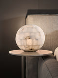 Load image into Gallery viewer, Alabaster Ball Table Lamp
