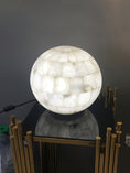 Load image into Gallery viewer, Alabaster Ball Table Lamp
