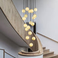 Load image into Gallery viewer, Alabaster Balls Cluster Chandelier
