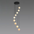 Charger l'image dans la visionneuse de la galerie, Alabaster Balls Cluster Chandelier
