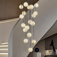 Charger l'image dans la visionneuse de la galerie, Alabaster Balls Cluster Chandelier
