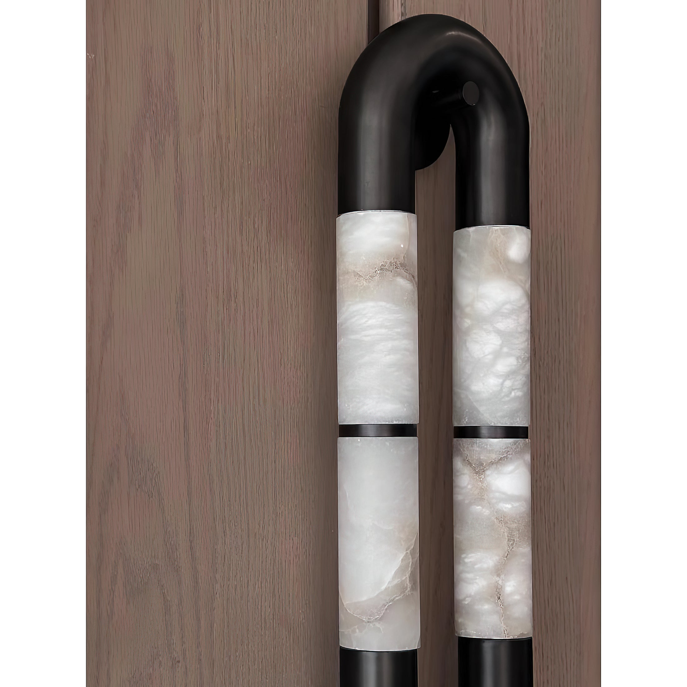 Alabaster Banded KoKo Sconce