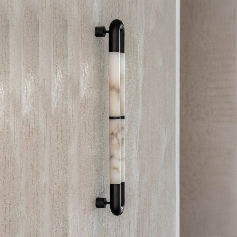 Alabaster Banded KoKo Sconce