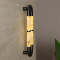 Load image into Gallery viewer, Alabaster Banded KoKo Sconce
