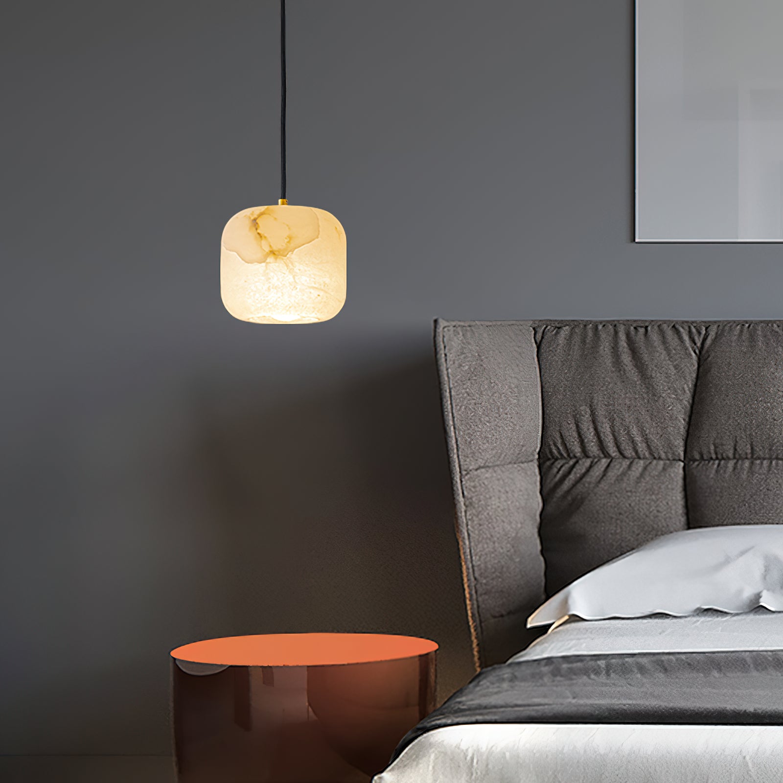 Alabaster Bedside Pendant Light