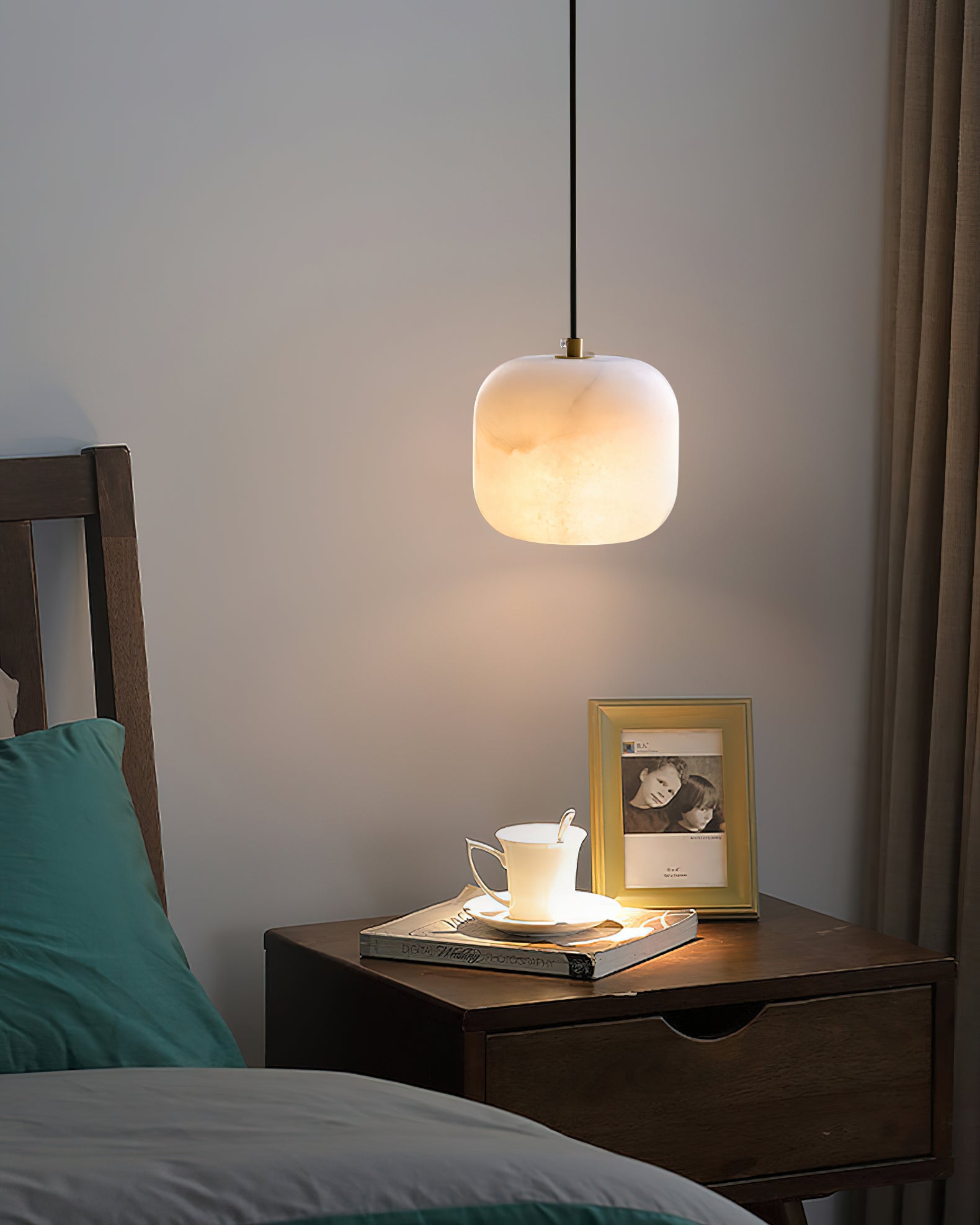 Alabaster Bedside Pendant Light