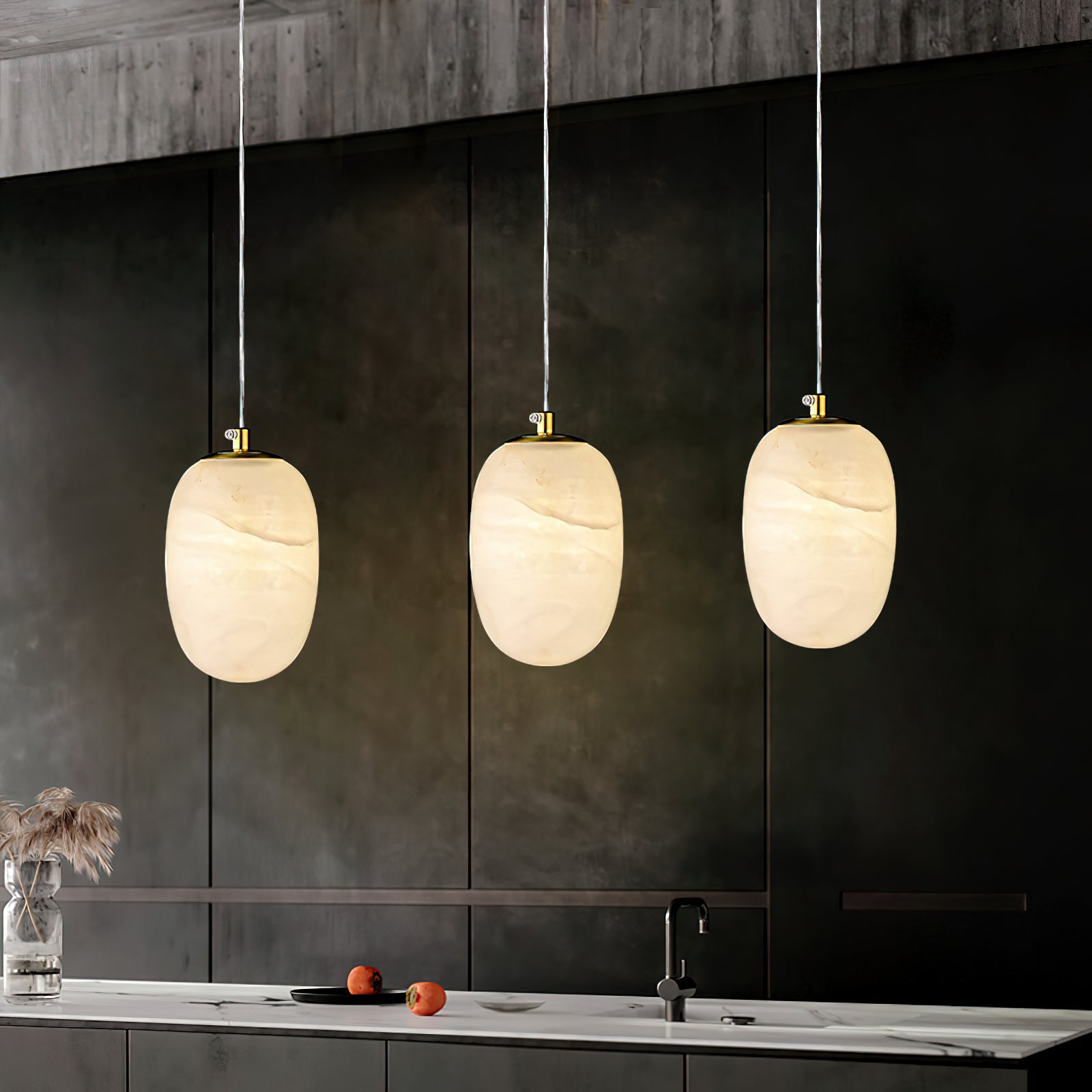 Alabaster Bedside Pendant Light