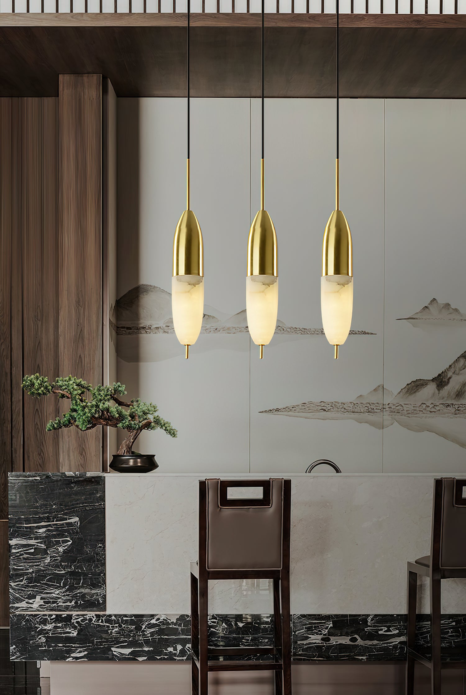 Alabaster Bolus Pendant Light