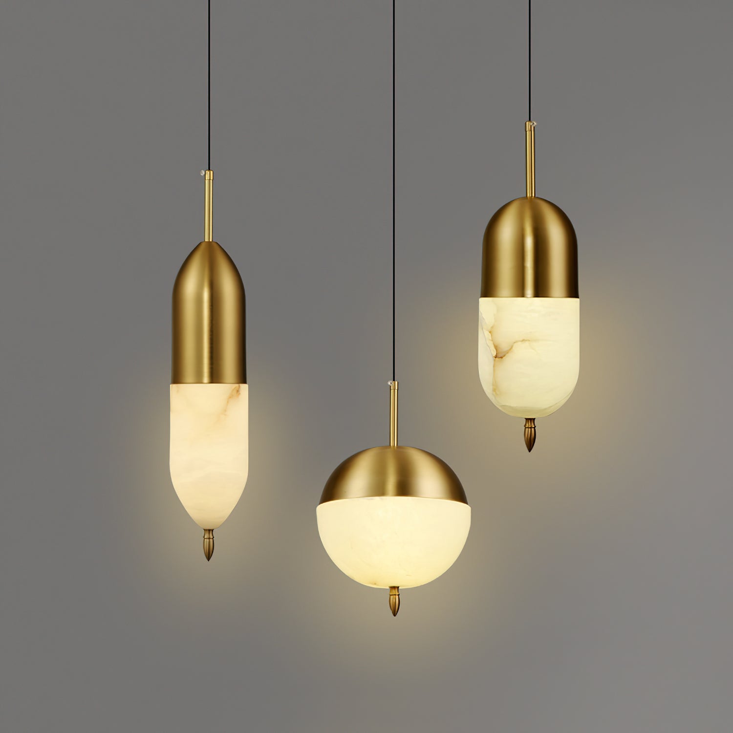 Alabaster Bolus Pendant Light