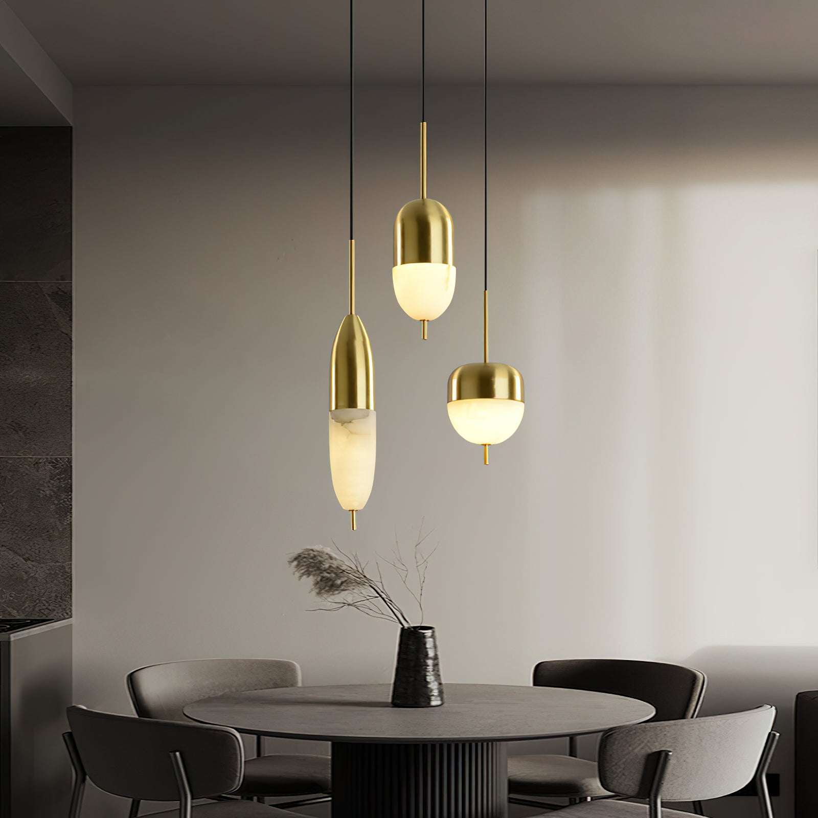 Alabaster Bolus Pendant Light