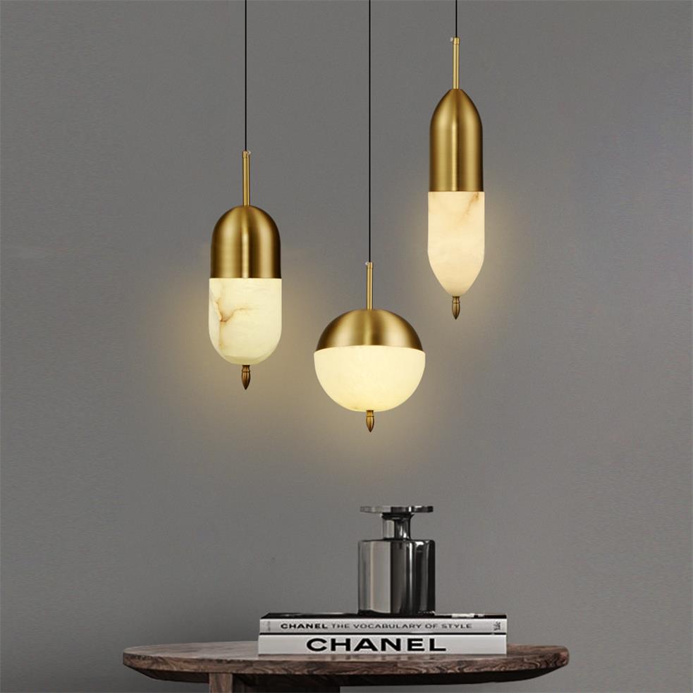 Alabaster Bolus Pendant Light