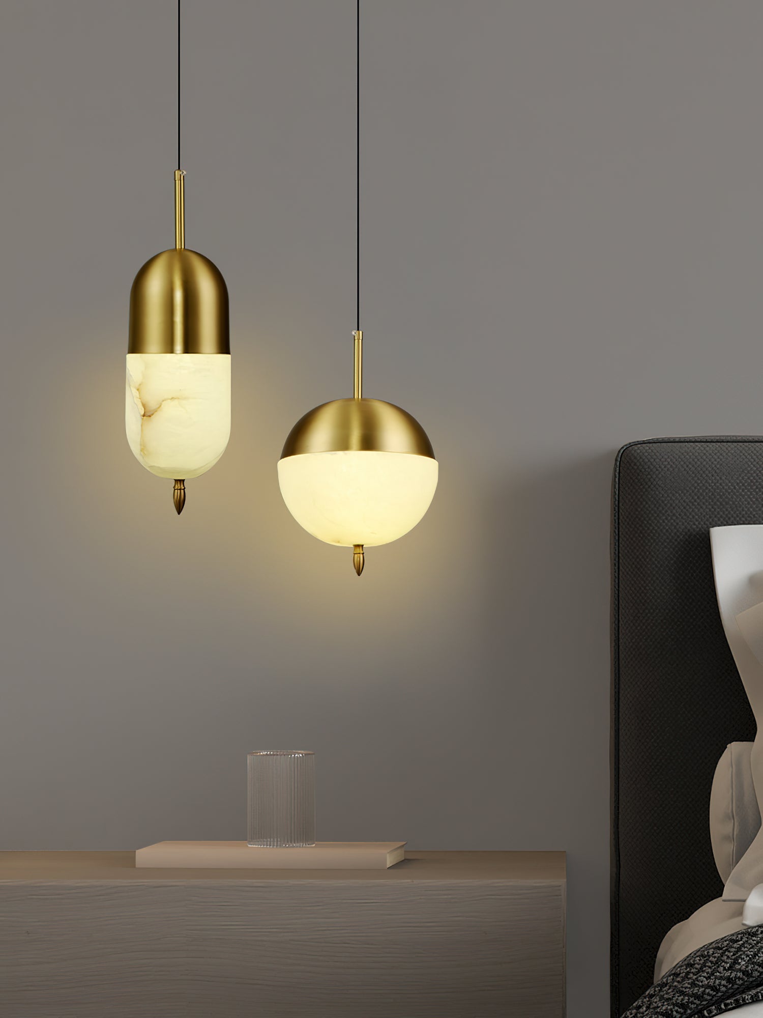 Alabaster Bolus Pendant Light