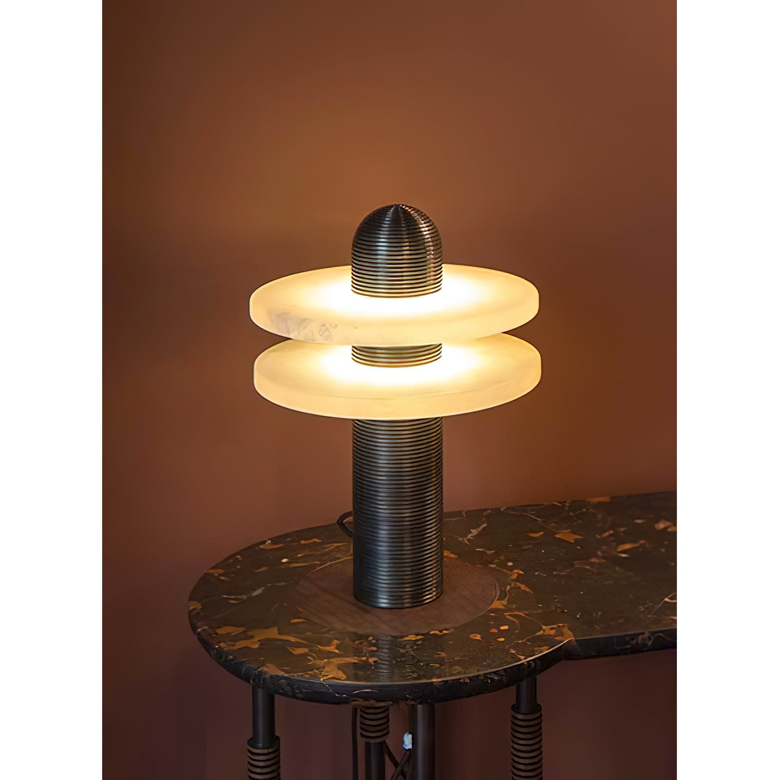 Alabaster Comet Table Lamp