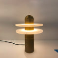 Load image into Gallery viewer, Alabaster Comet Table Lamp
