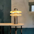 Load image into Gallery viewer, Alabaster Comet Table Lamp
