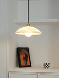 Load image into Gallery viewer, Alabaster Dome Pendant Light
