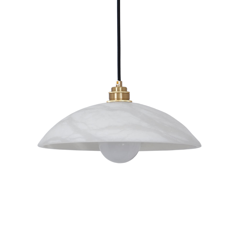 Alabaster Dome Pendant Light