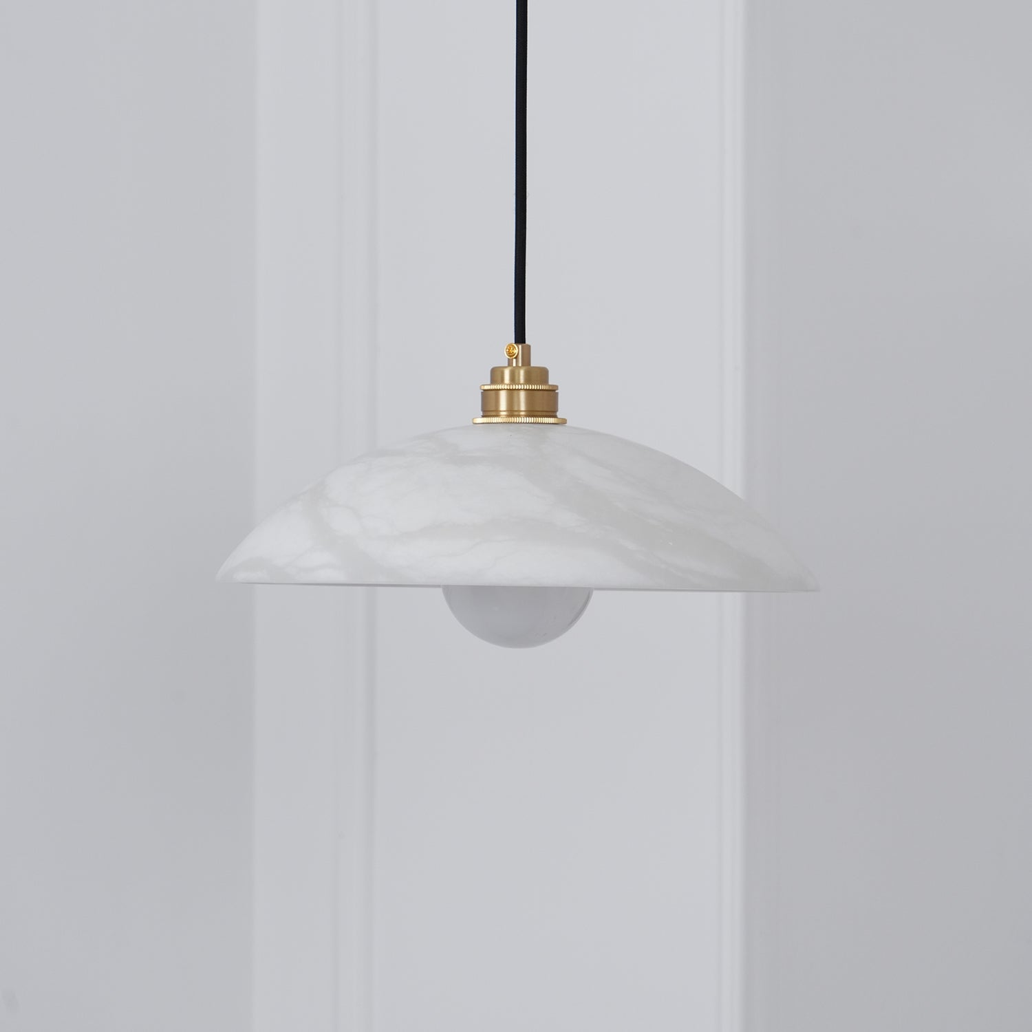 Alabaster Dome Pendant Light