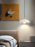 Load image into Gallery viewer, Alabaster Dome Pendant Light
