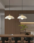 Load image into Gallery viewer, Alabaster Dome Pendant Light
