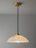 Load image into Gallery viewer, Alabaster Dome Pendant Light
