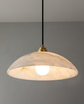 Load image into Gallery viewer, Alabaster Dome Pendant Light
