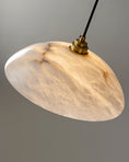 Load image into Gallery viewer, Alabaster Dome Pendant Light
