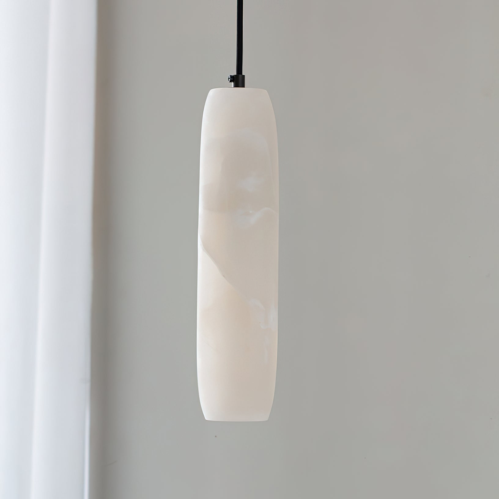 Alabaster Flute Pendant Light