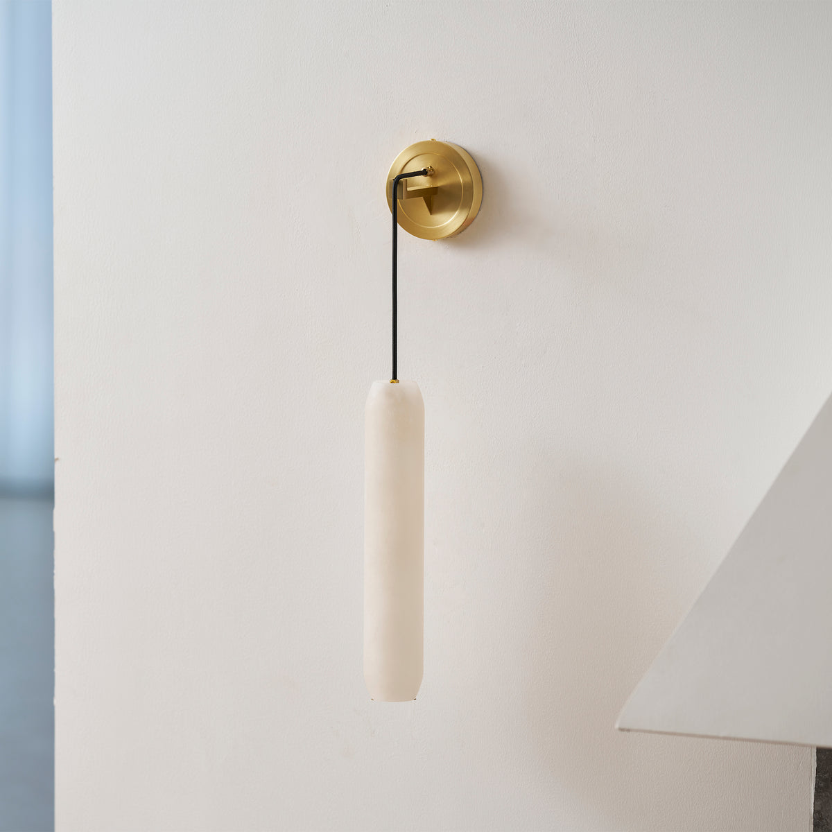 Alabaster Flute Wall Lamp