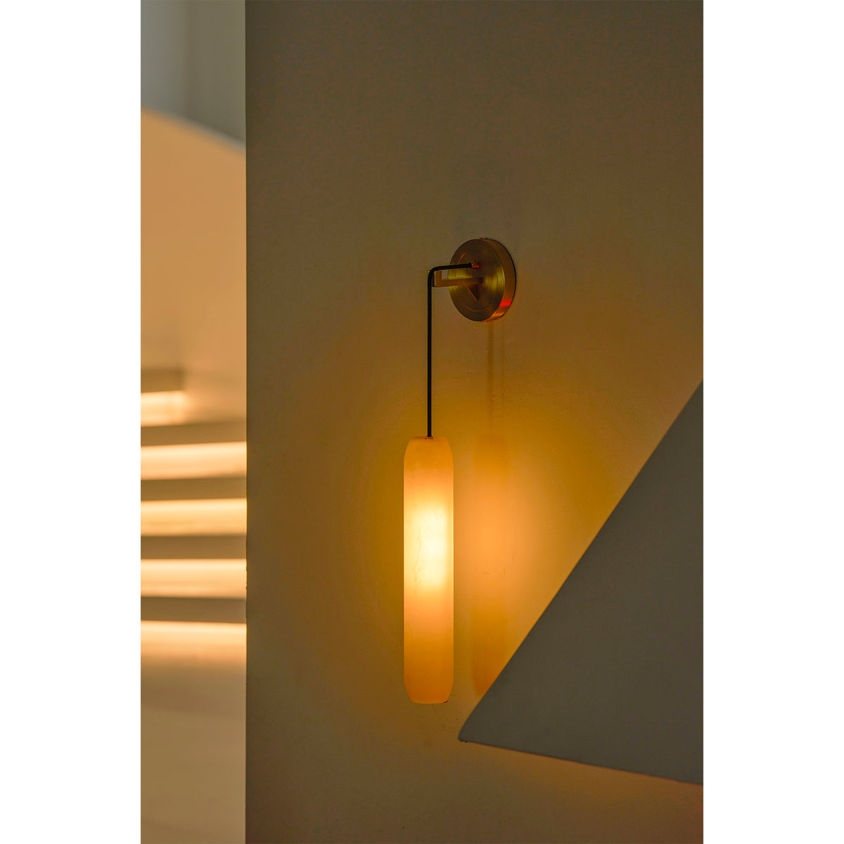 Alabaster Flute Wall Lamp