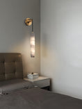 Load image into Gallery viewer, Alabaster Flute Wall Lamp
