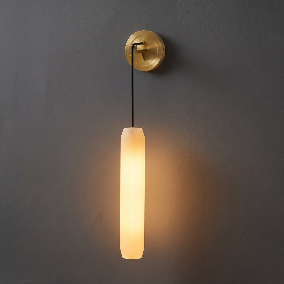 Alabaster Flute Wall Lamp