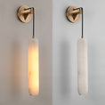 Load image into Gallery viewer, Alabaster Flute Wall Lamp
