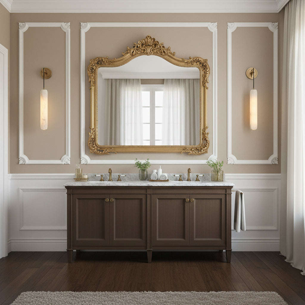 Alabaster Flute Wall Lamp