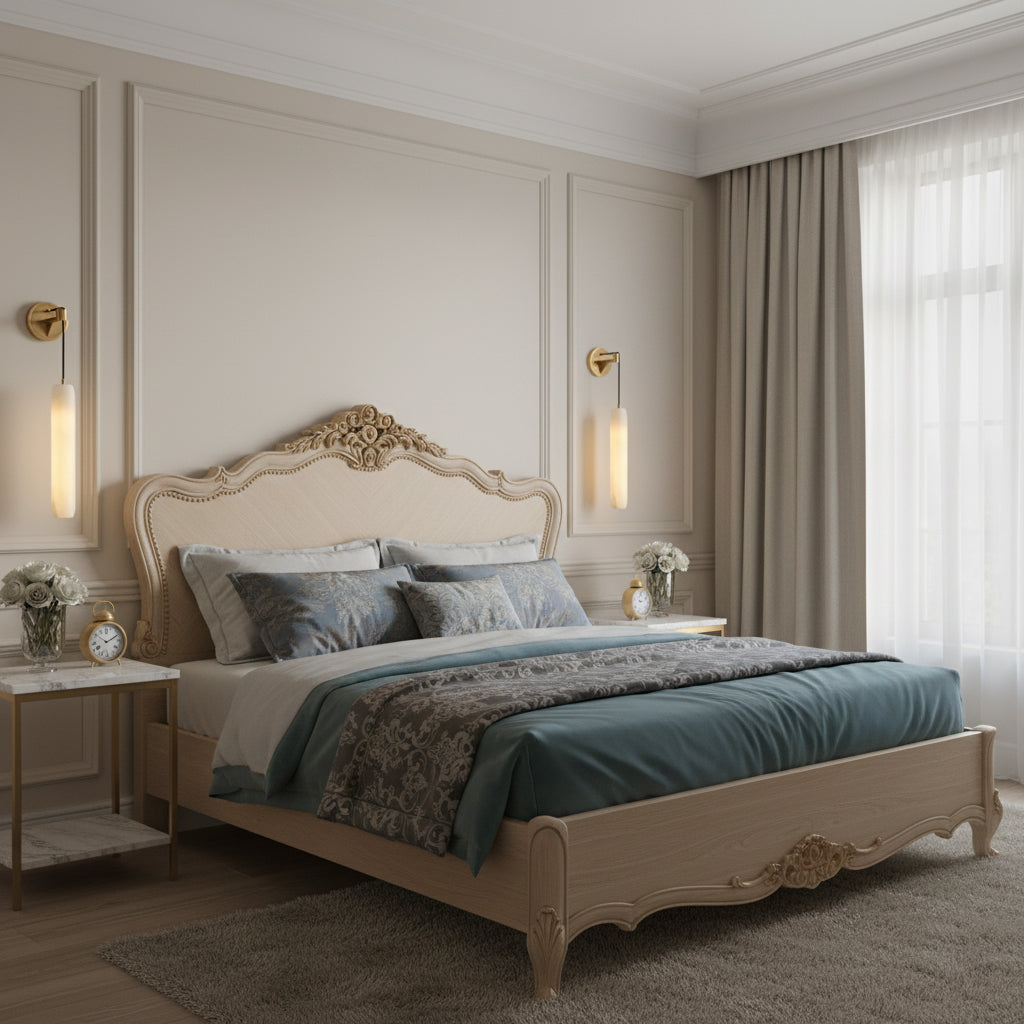 Alabaster Flute Wall Lamp