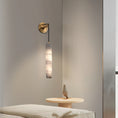 Load image into Gallery viewer, Alabaster Flute Wall Lamp
