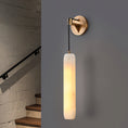 Load image into Gallery viewer, Alabaster Flute Wall Lamp
