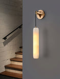 Load image into Gallery viewer, Alabaster Flute Wall Lamp
