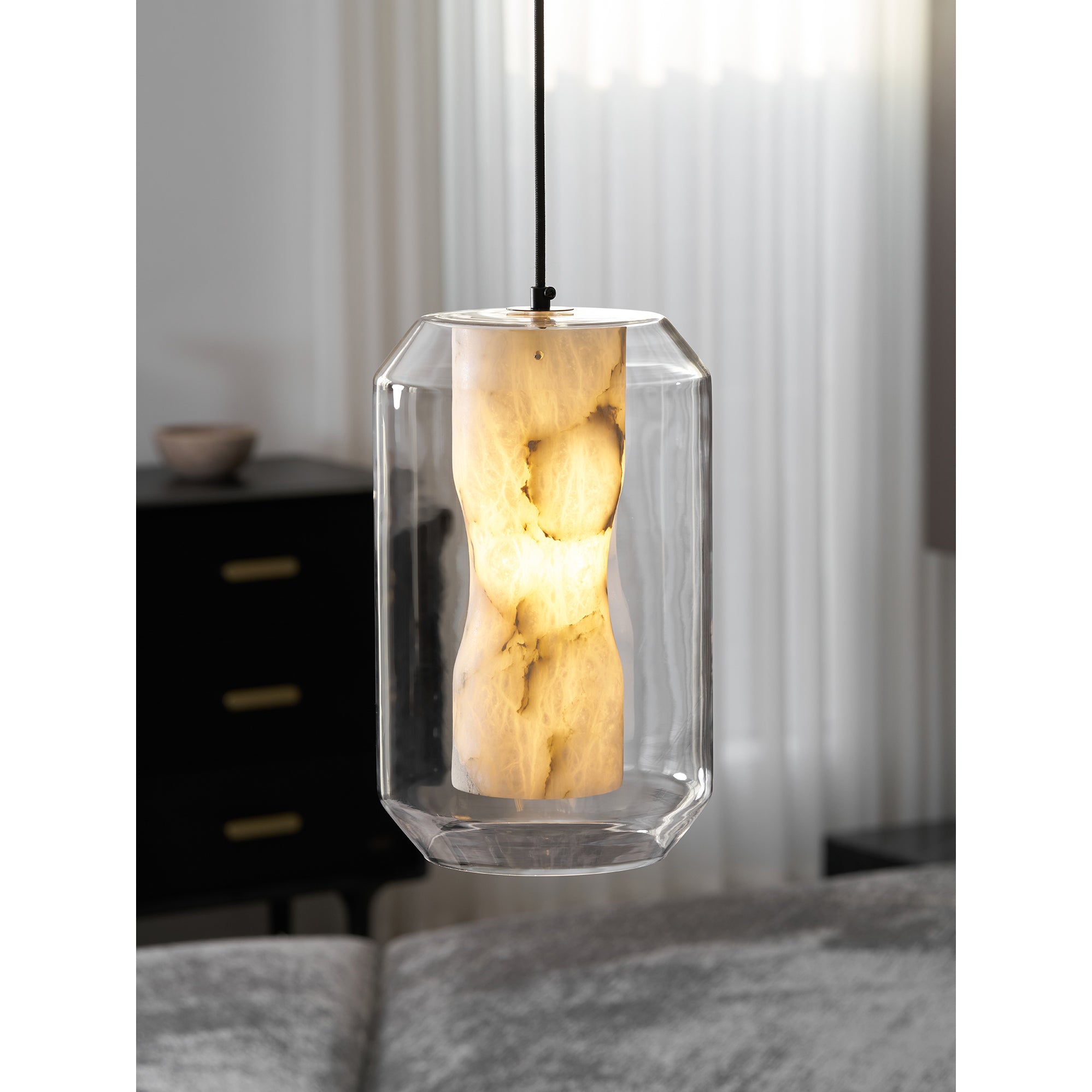 Glass Alabaster Pendant Lamp