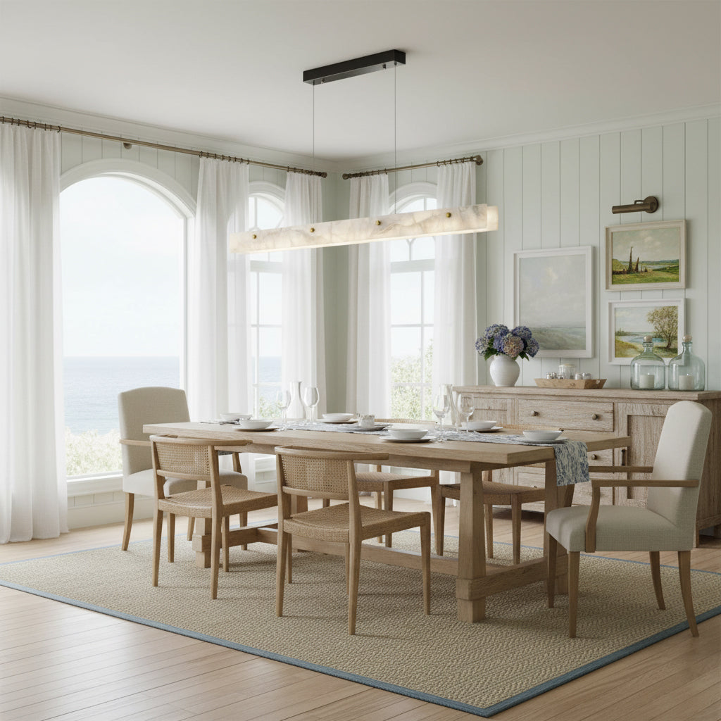 Alabaster LED Linear Pendant Light