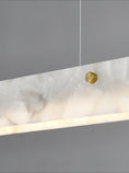 Bild in Galerie-Betrachter laden, Moderne lineare LED-Pendelleuchte aus Alabaster
