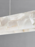 Bild in Galerie-Betrachter laden, Moderne lineare LED-Pendelleuchte aus Alabaster
