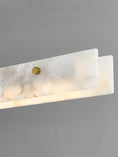 Bild in Galerie-Betrachter laden, Moderne lineare LED-Pendelleuchte aus Alabaster
