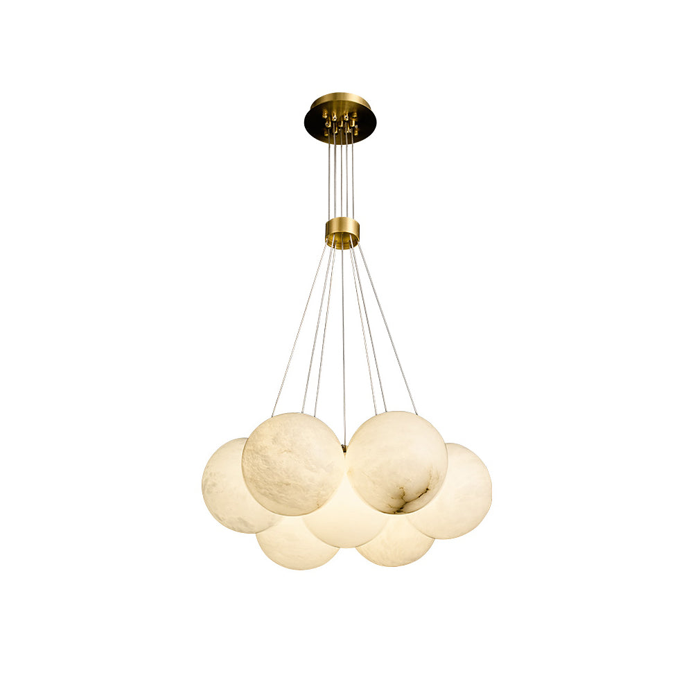 Alabaster Lunar Chandelier