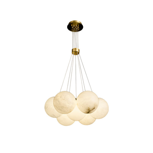 Alabaster Lunar Chandelier