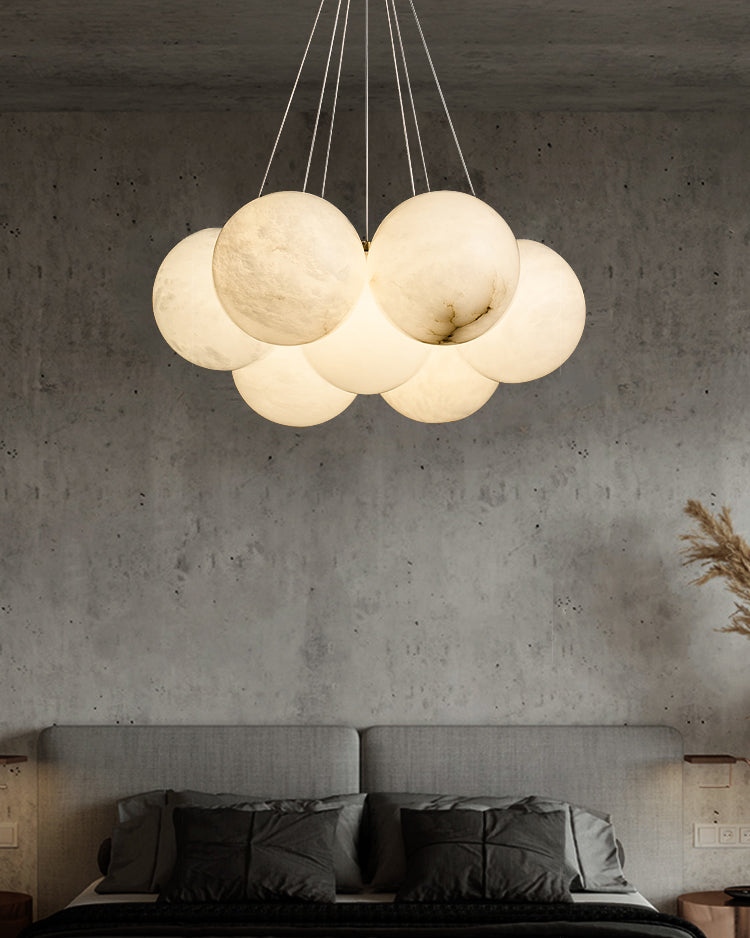 Alabaster Lunar Chandelier